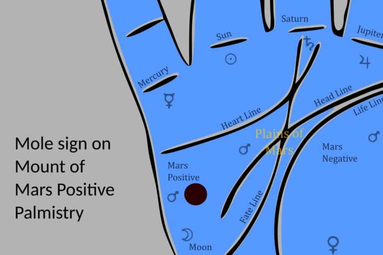 Meaning of Mole sign in Palmistry Palmist Manish